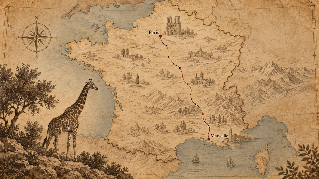 19 Zarafa girafe